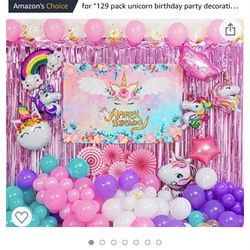 Unicorn Birthday Kit Unused