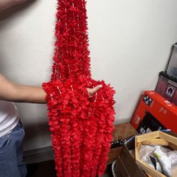Artificial Garland Red
