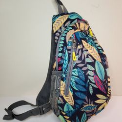 C4 Free Small Sling Bag Shoulder Backpack Floral 