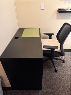 Desk and chair