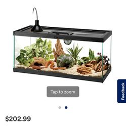 Snake Terrarium Set Up. 
