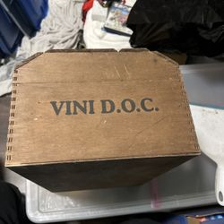 vintage wooden wine crate