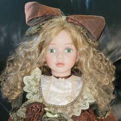 Large 25" Tall Porcelain Doll Price Is Firm Cash Only 