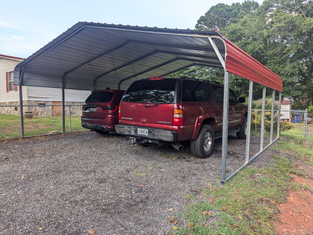 Double wide carport