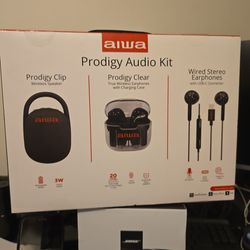 New in box Aiwa Peodigy Audio Kit