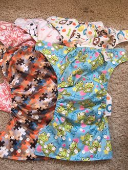 5 kawaii baby cloth diapers