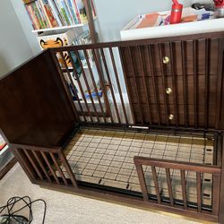 Pottery Barn Convertible Crib With Mattress