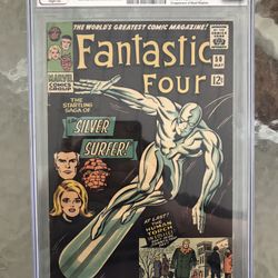 Fantastic Four #50 (1966) CGC 8.0 — O/w to White Pages; Conc. of Galactus Story; Restored