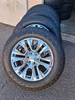 2026 NEW OEM ORIGINAL TAKEOFFS GMC YUKON DENALI 20 INCH TIRES GOODYEAR ALL-TERRAIN 98 % $ 1499