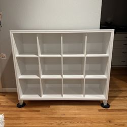 Crate & Barrel White Cube Bookcase