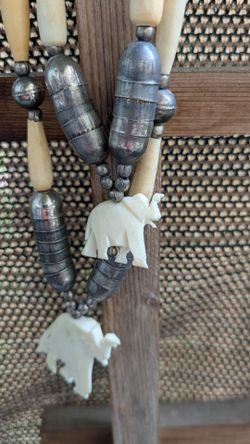 Two Strand Elephant Necklace