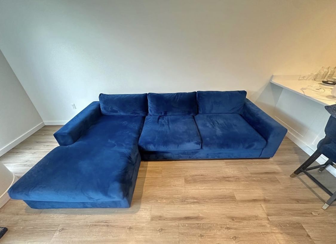 Joybird Cobalt Couch Sectional Delivery Available 