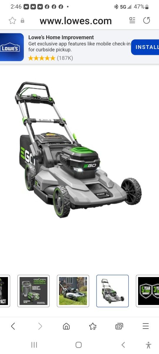 Cordless Lawn Mower .. New In The Box