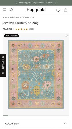 8x10 Ruggable Tufted Rug (Almost New!)