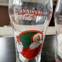 75th Anniversary Coca-Cola Drinking Glasses