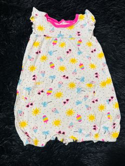 Baby Girl Summer Print Romper