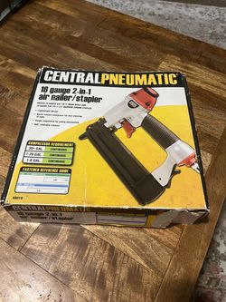 Central Pneumatic 18 Gauge 2-in-1 Air Nailer/Stapler