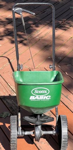 Scotts Broadcast Spreader lawn care grass seed fertilizer folding handle