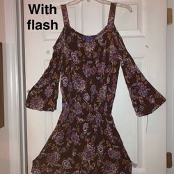 Ladies Cold Shoulder Romper