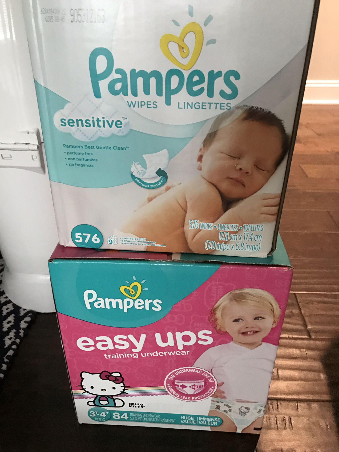 Wipes & 3T-4T pamper diapers- NEW