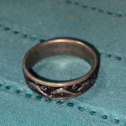 925 Sterling Silver Vintage Dolphin Ring