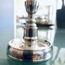 RW Guild Stem candle Holders Silver