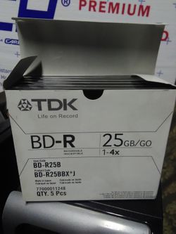 TDK Bluray 25gb Blank Disk BD-R
