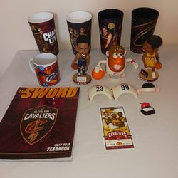 Cleveland Cavaliers bobblehead and collectible bundle