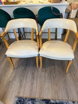 Pair of Mid-Century Armchairs with Nailhead Trim