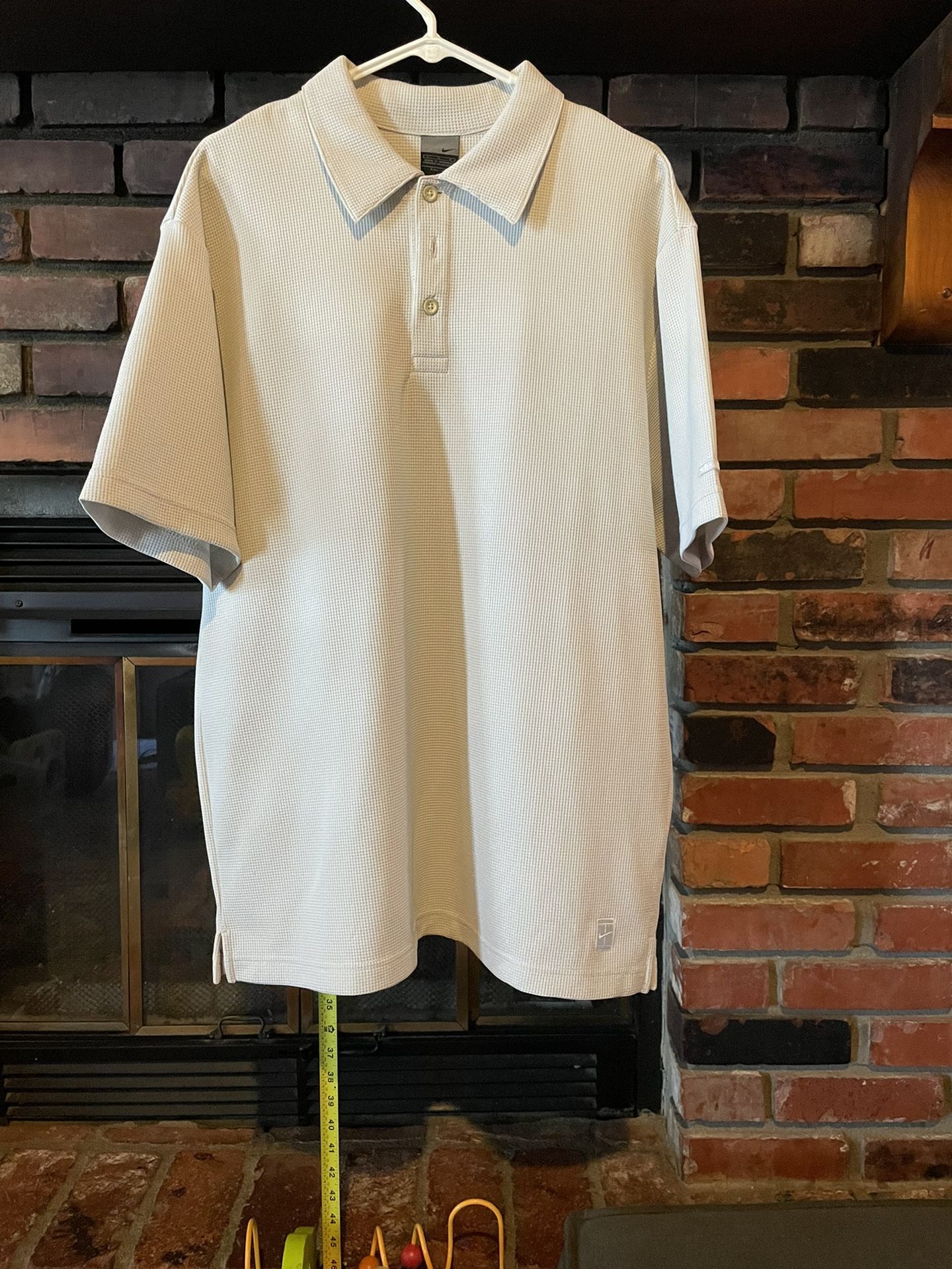 Nike Polo Shirt- Beige - Size - Large