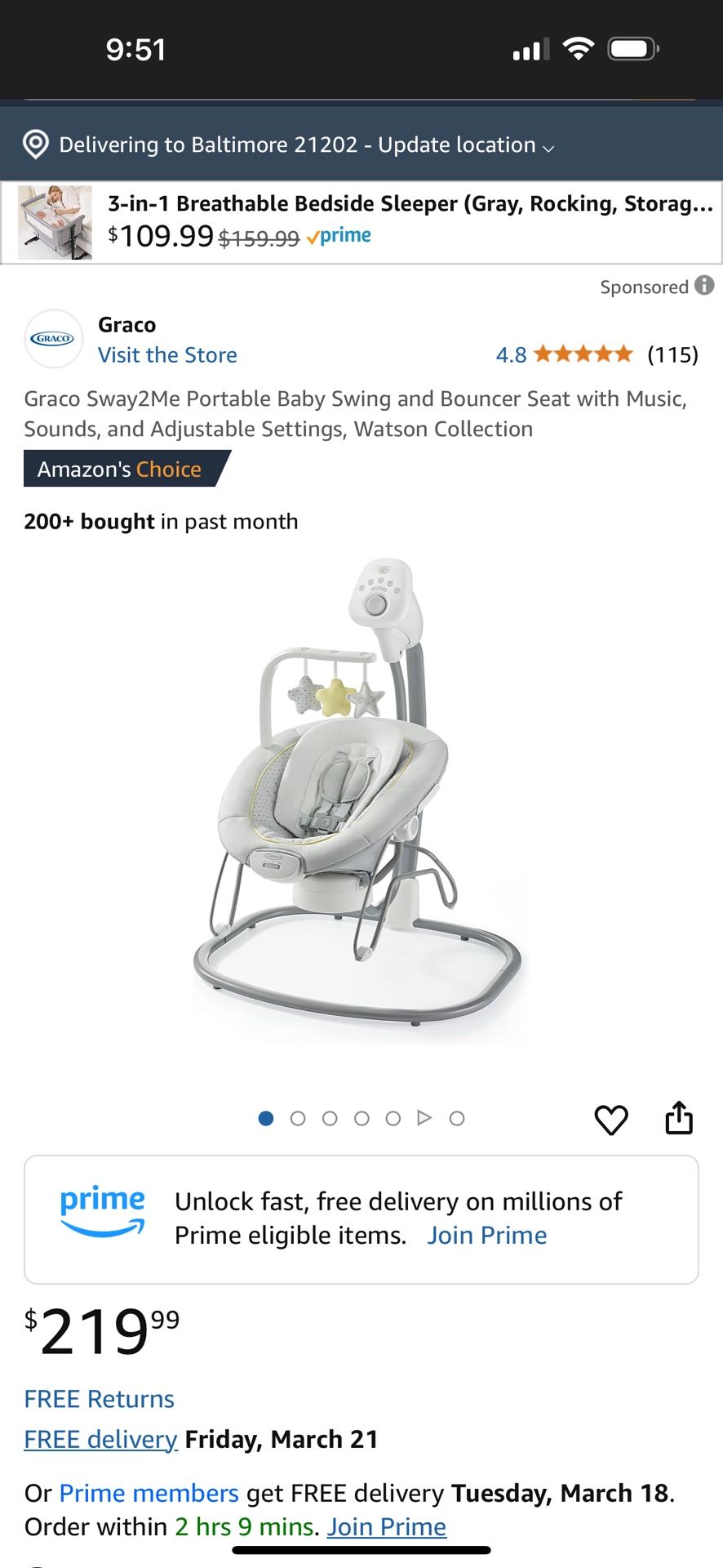 Graco Baby Swing
