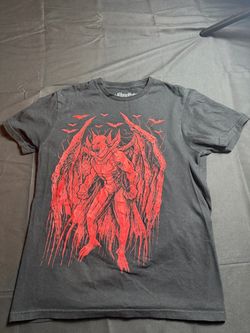 Vampire Freaks Red Demon Graphic Cotton T-Shirt ❤️🔥