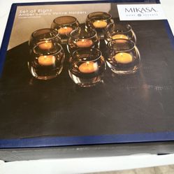 Mikasa Amber Solaris Votive Candle Holders