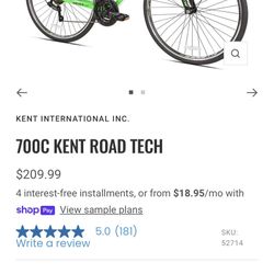 700C KENT ROAD TECH/ Road master Bike 