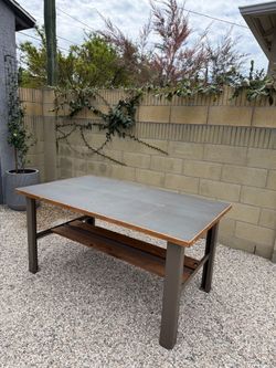 Steel Framed Work Table