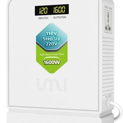 4.5 4.5 out of 5 stars (174) UMI 1600W Step Up Voltage 110v to 220v Converter, Heavy Duty Power Converter 110v to 220v, Power Transformer with Auto Mo