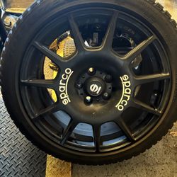 18x8 SPARCO TERRA (4 Wheel) BLACK  NEW