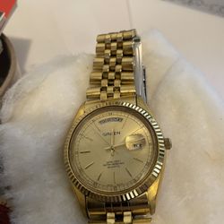 Gold Mens Wrist Watch