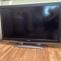 52” Sharp Aquos TV With Remote