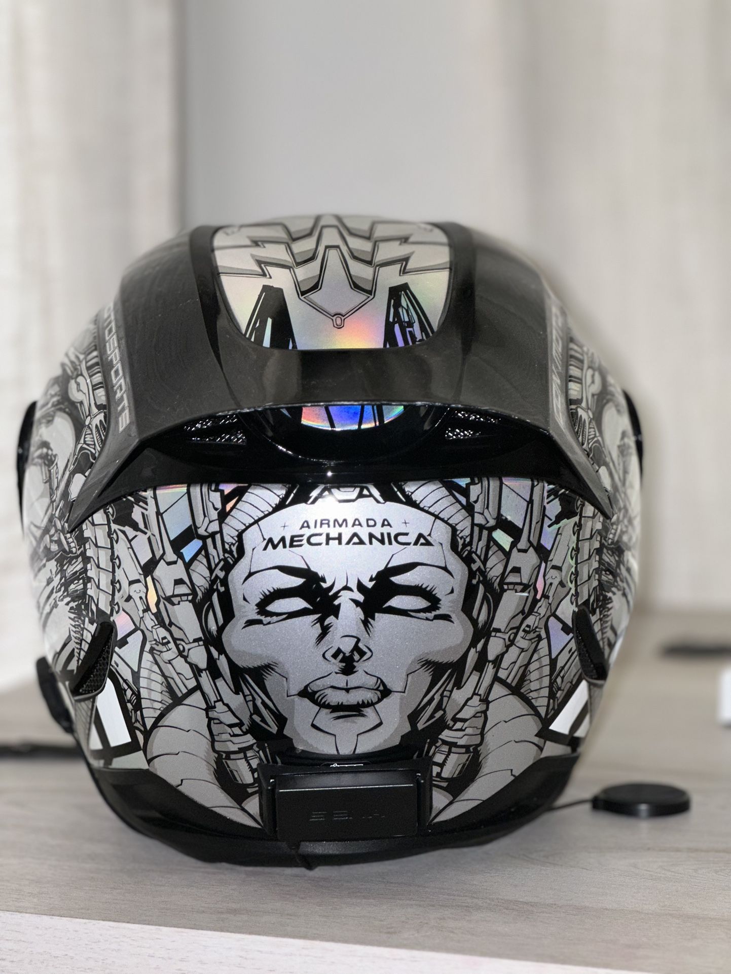 XS Motorcycle Helmet With Bluetooth