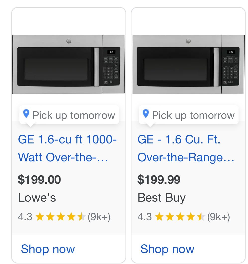 Brand New GE Microwave Unopened 