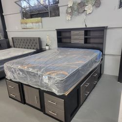 Queen Size Bed Frame With Storage