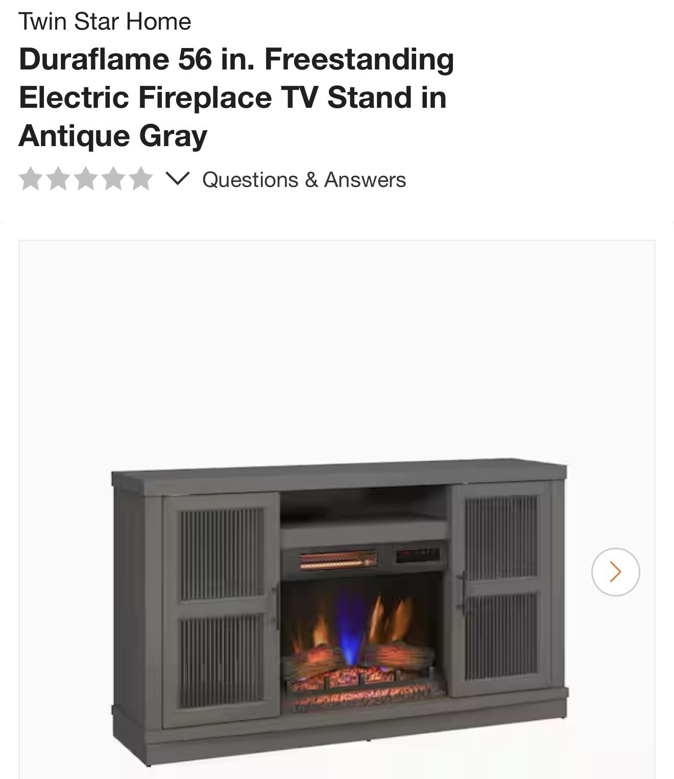 Electric Fireplace And Tv Stand - Brand New!