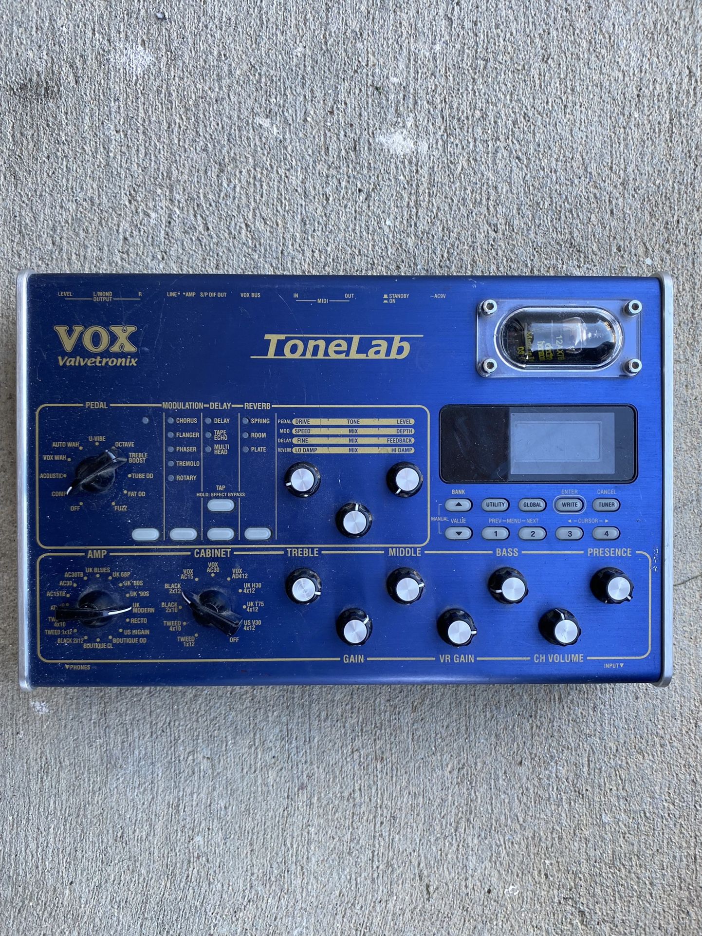 Tonelab Vox Valvetronix Effrcts Processor