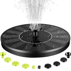 NEW Solar Powered Water Fountain for Bird Bath