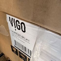 VIGO Oxford Undermount 36-in x 21-in Stainless steel Single bowl 16 -Gauge Workstation Kitchen Sink All-in-