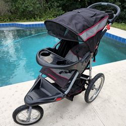 Stroller Baby Trend Expedition Jogger Lightweight 3 Wheel Stroller Black