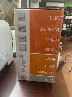 8-in 1 food chopper with attachments  New Our operation days: Monday to Friday from 10am to 530pm  Our location: 2945 W McDowell avenue phoenix AZ 850