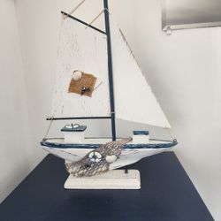 Wooden Sailboat Decor