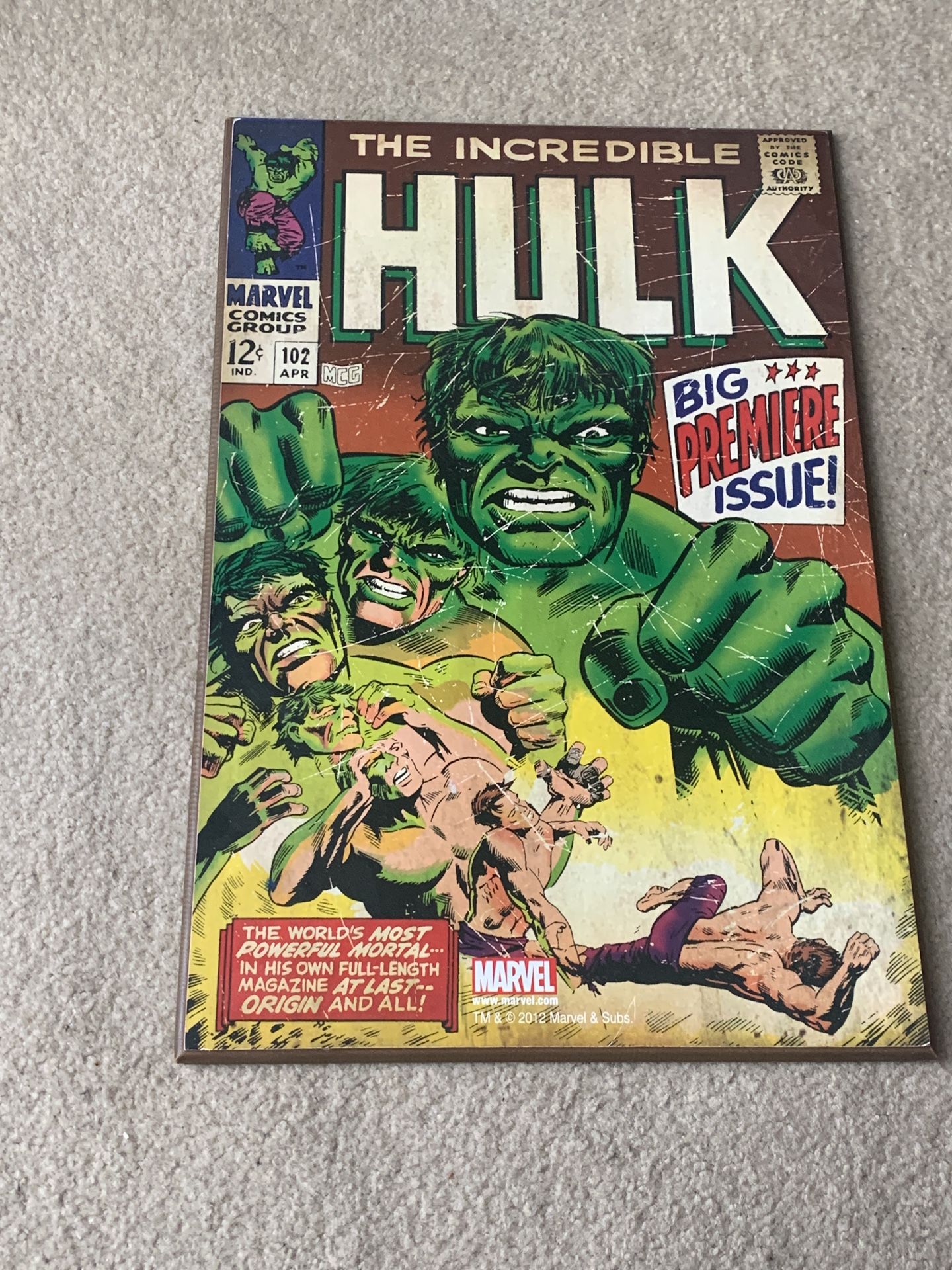 Incredible Hulk Wall Print 
